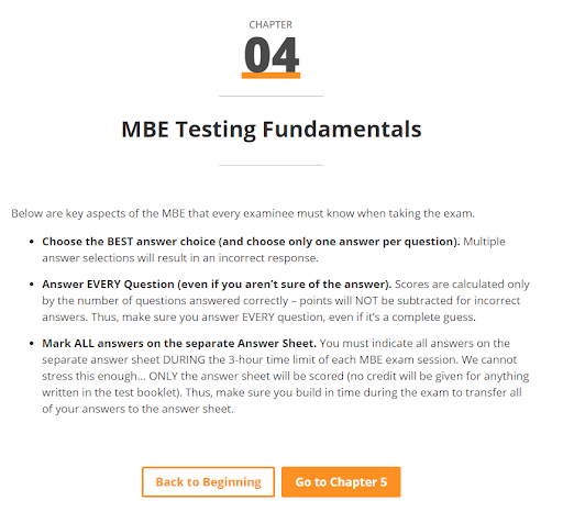 MBE Testing Fundamentals - Smart Bar Sheets